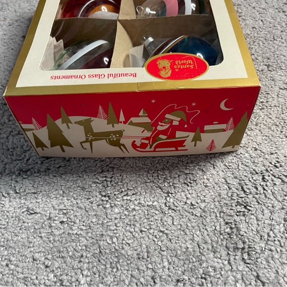 Vintage Kurt Adler Glass Striped Ornaments Hard To Find Christmas Holiday - Picture 5 of 13